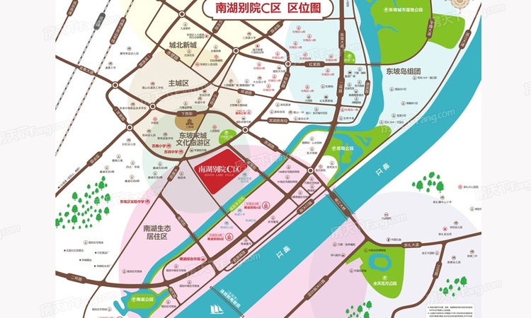 南湖别院C区交通图