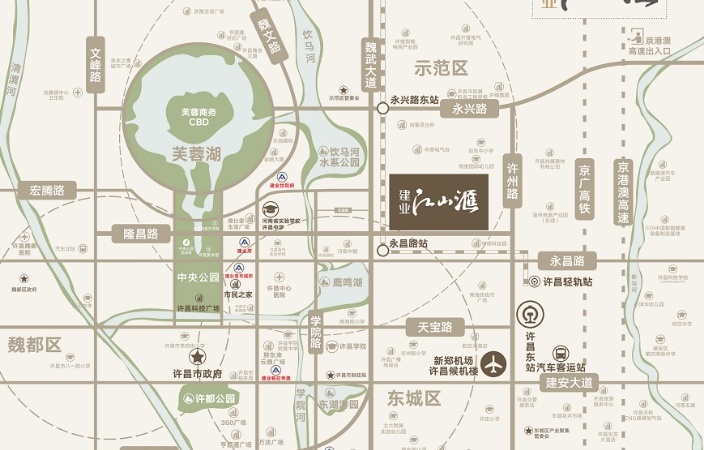 建业·江山汇交通图
