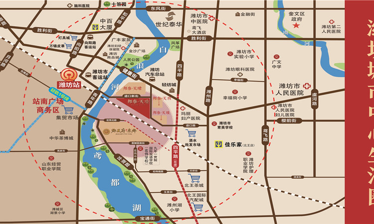 邦泰天瑜交通图