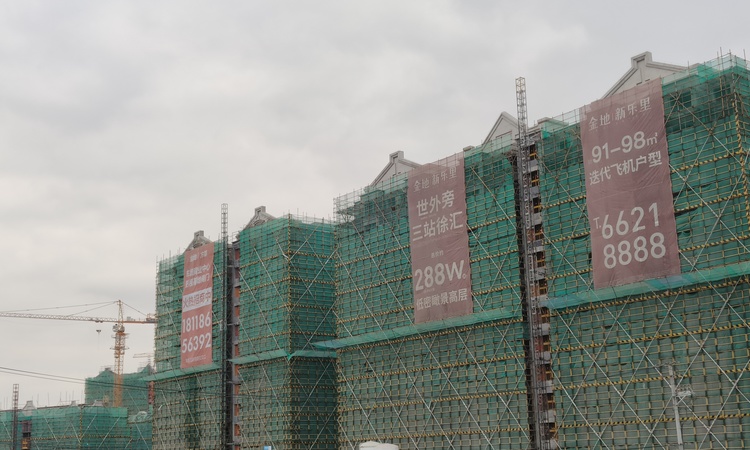金地新乐里施工进度图