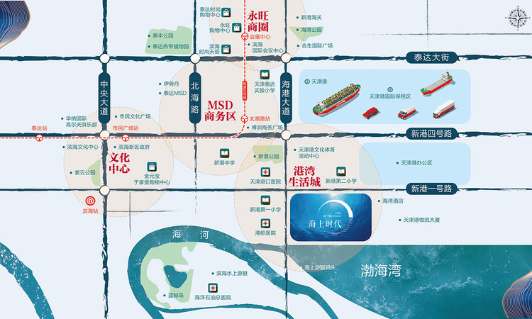 金科·中海金海湾交通图