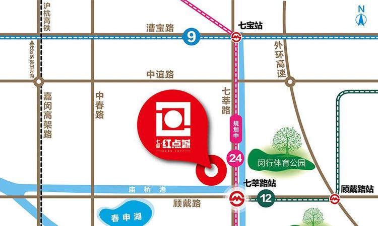 七莘红点城交通图