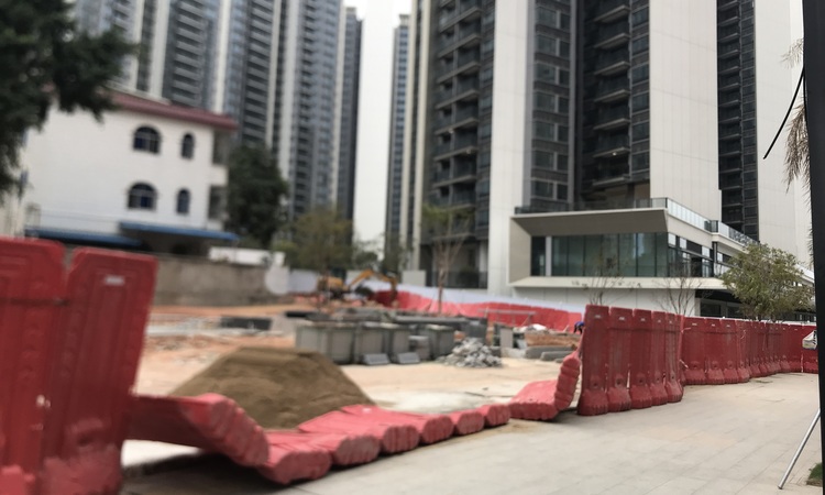 岗宏融湖盛景施工进度图