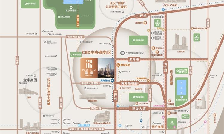 香港置地·金地·峯璟交通图