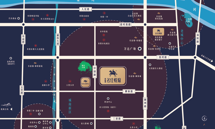 乐富强名仕悦府交通图