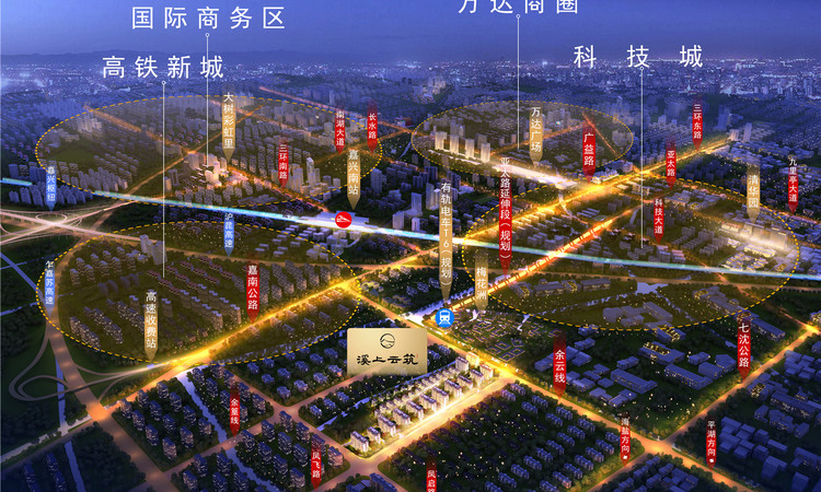 华景川溪上云筑交通图