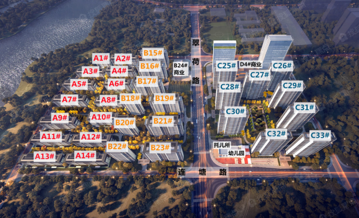 城发恒伟·洋湖映2009效果图