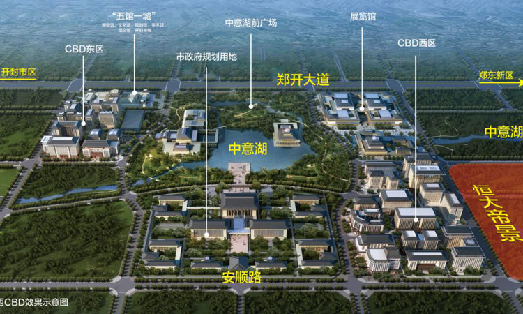 开封恒大帝景交通图