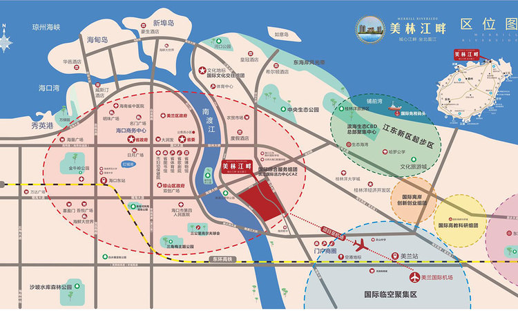 美林江畔交通图