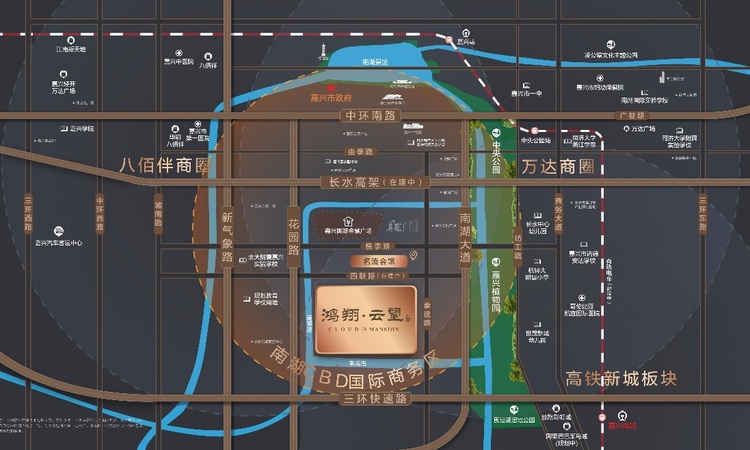 鸿翔云望雅苑交通图