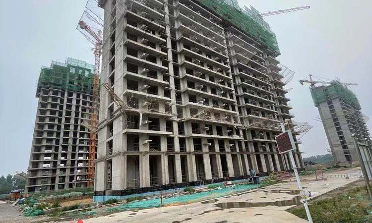 滨河国际C区1期施工进度图