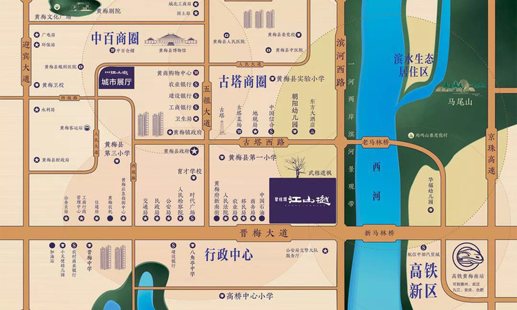 碧桂园江山樾交通图