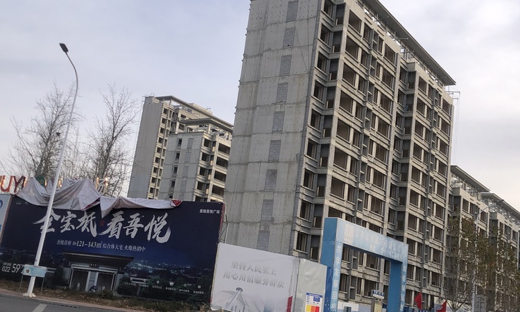  天津宝坻吾悦广场施工进度图