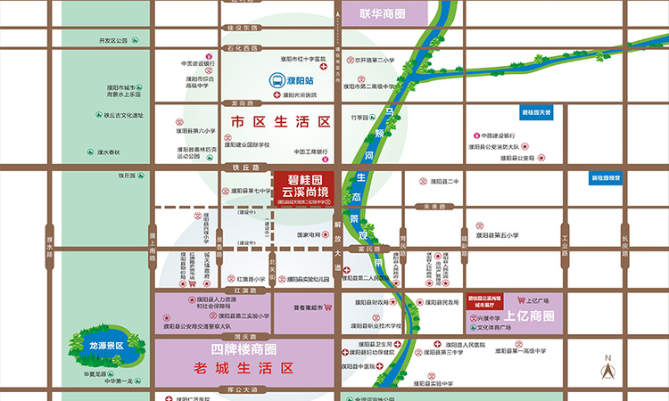 碧桂园云溪尚境交通图