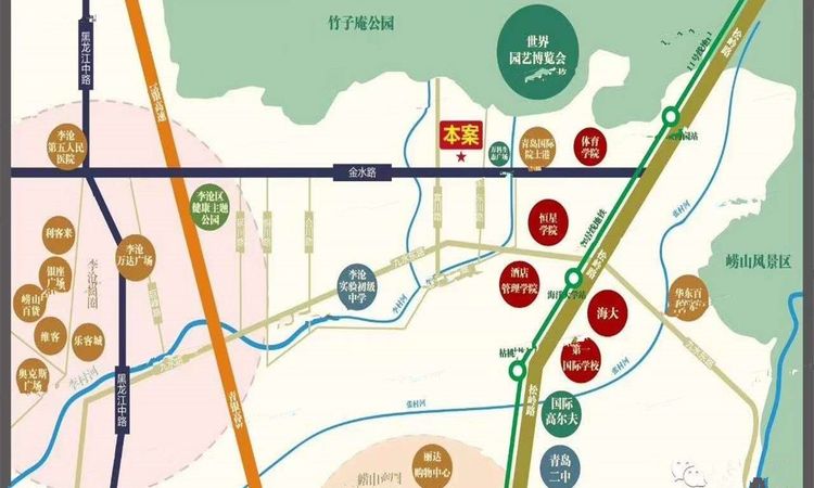 上流和苑交通图