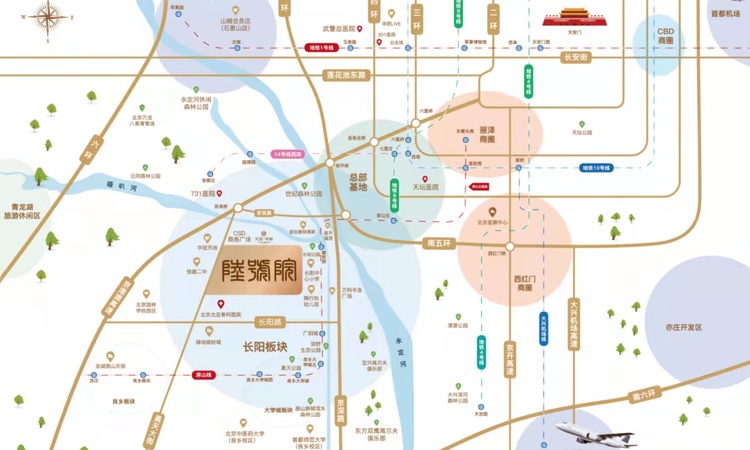 天资陸号院交通图