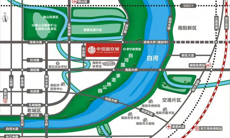 中信国安城交通图