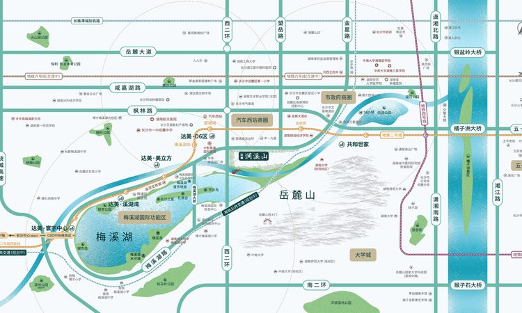 达美涧溪山交通图