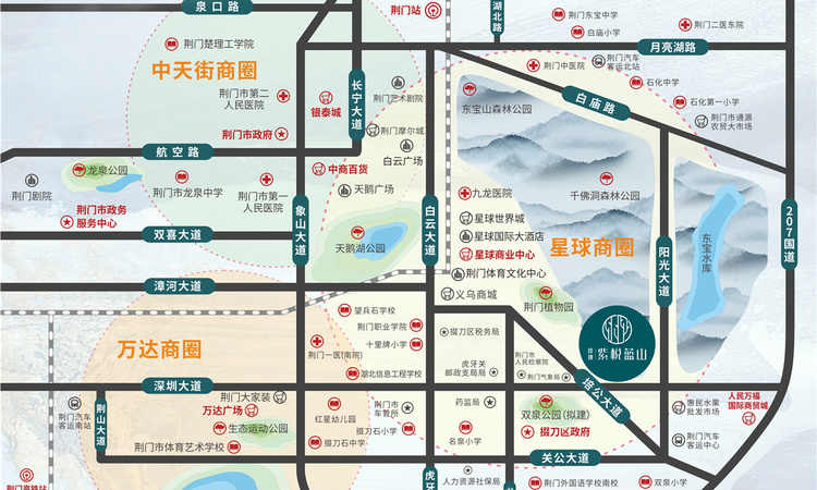 玲珑·紫悦蓝山交通图