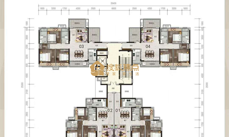 阳光城丽景湾楼层平面图