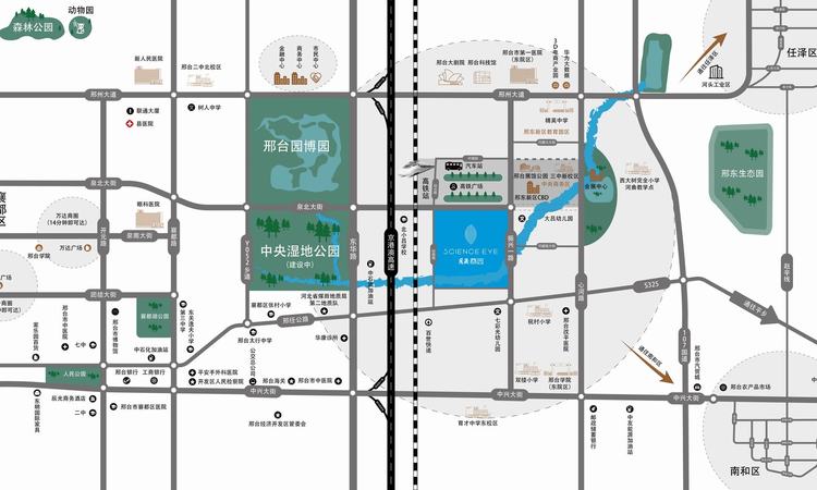 月晟燕园交通图