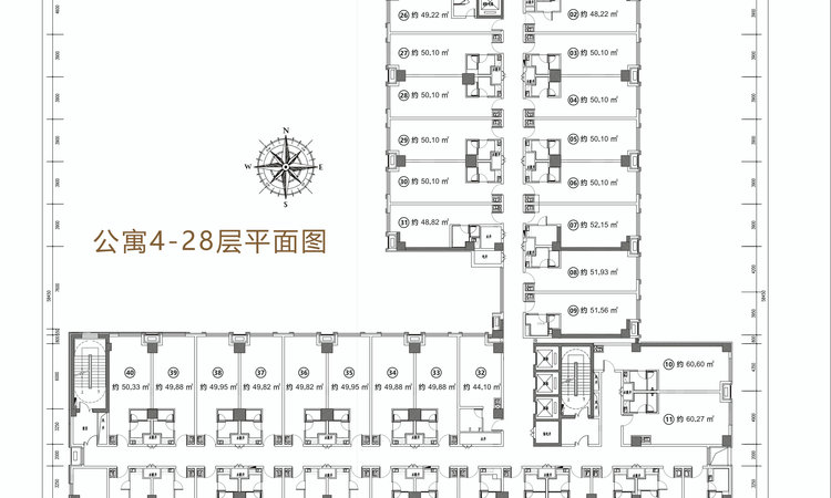 富力城 五星名座楼层平面图