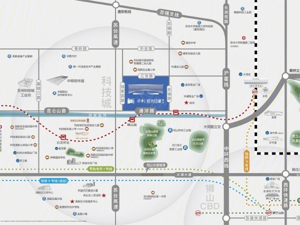 保利时光印象交通图