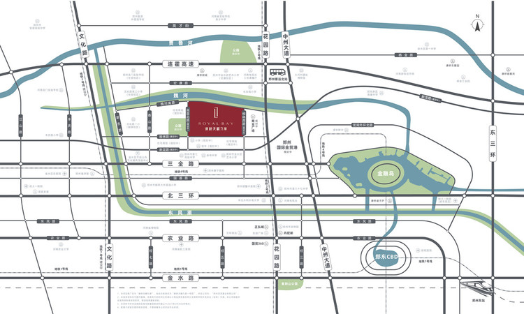 信达天樾九章交通图