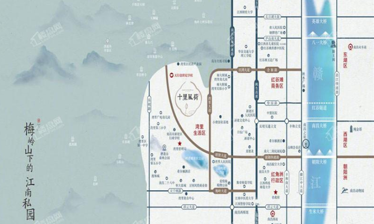 华宸十里风荷交通图