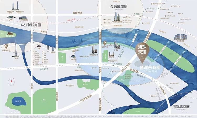 招商保利海珠天珺交通图