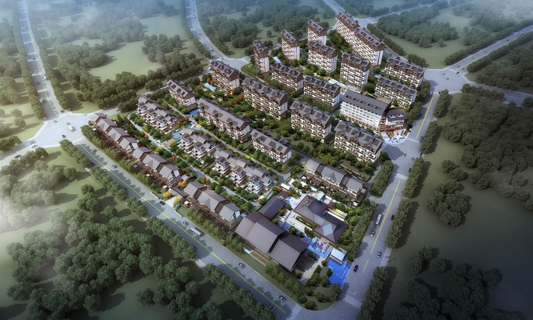 白石山居·茂华园效果图