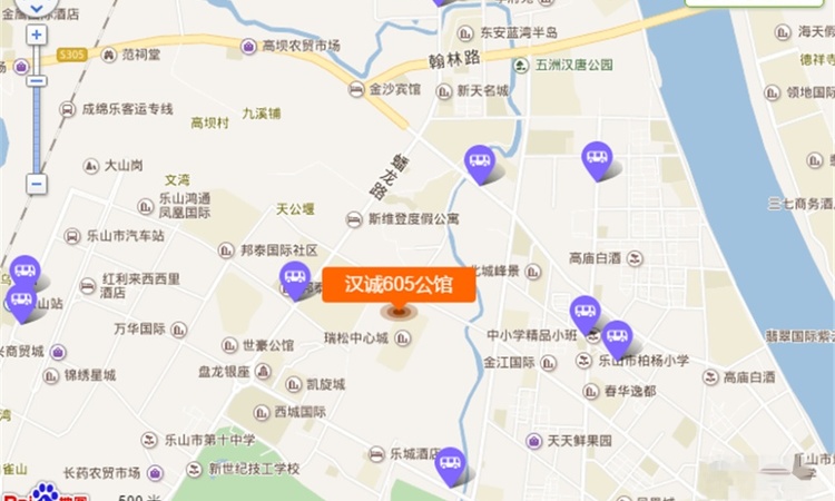 汉诚·605公馆交通图