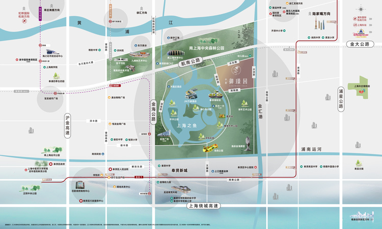 中建御璟园交通图