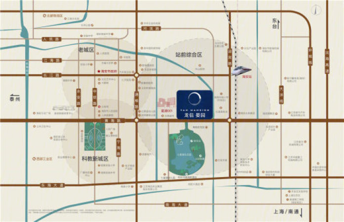 龙信·晏园交通图