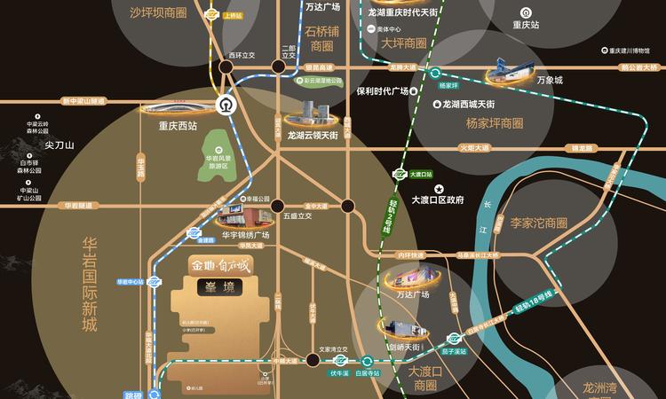 金地自在城交通图