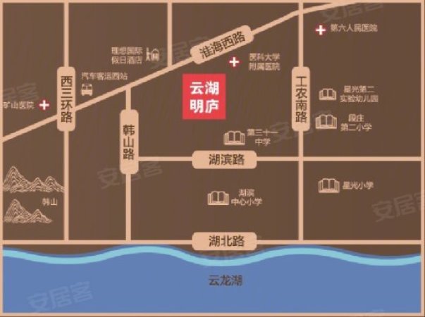 云湖明庐交通图