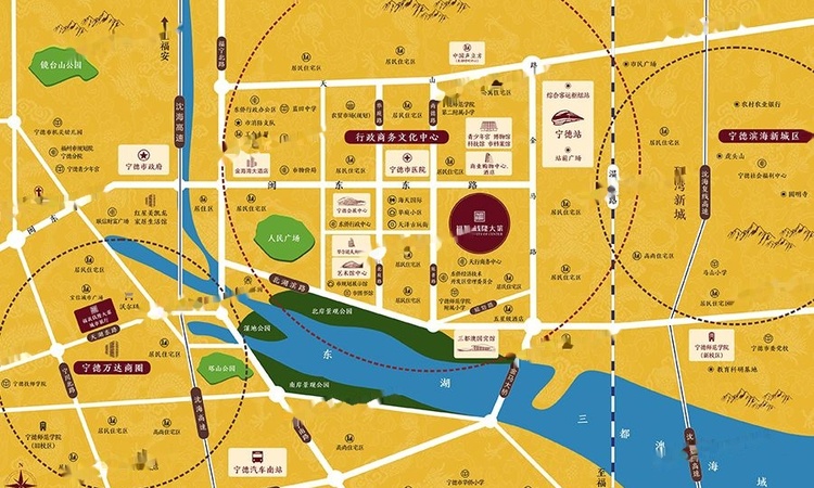 福晟钱隆大第交通图