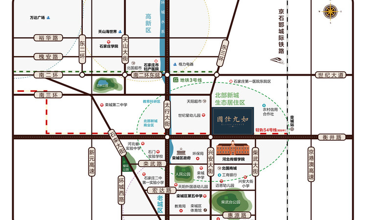 国仕九如交通图