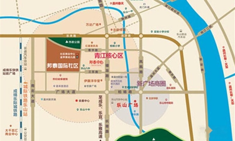 邦泰国际社区交通图