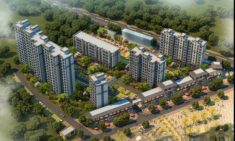 市政花园小区实景图