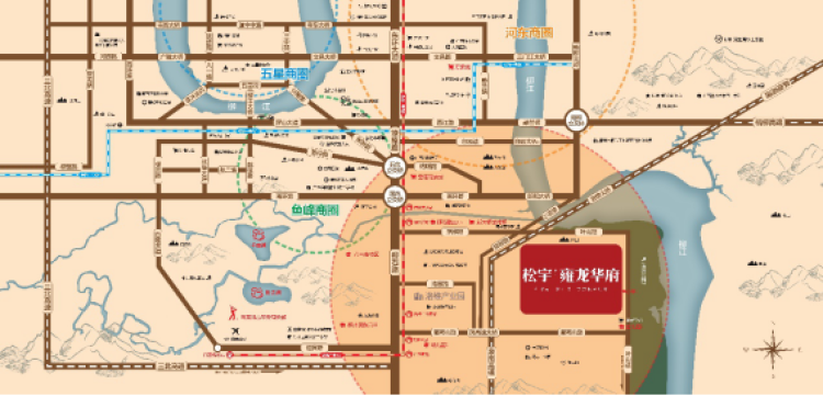 松宇雍龙华府交通图