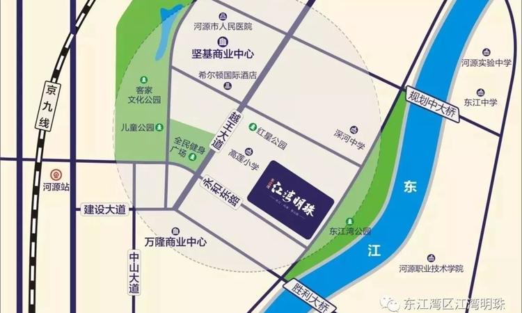 东江湾江湾明珠交通图