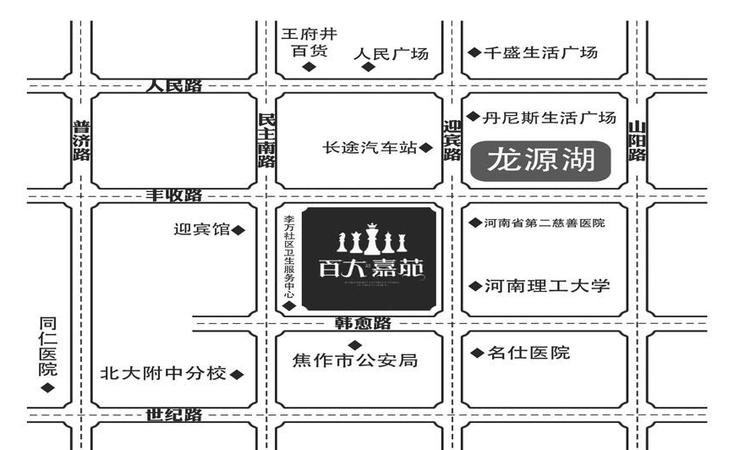 百大嘉苑交通图