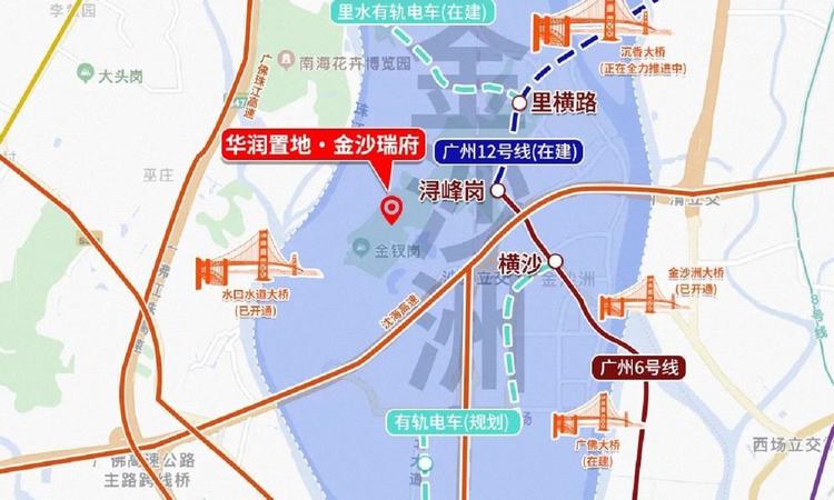 华润置地金沙瑞府交通图