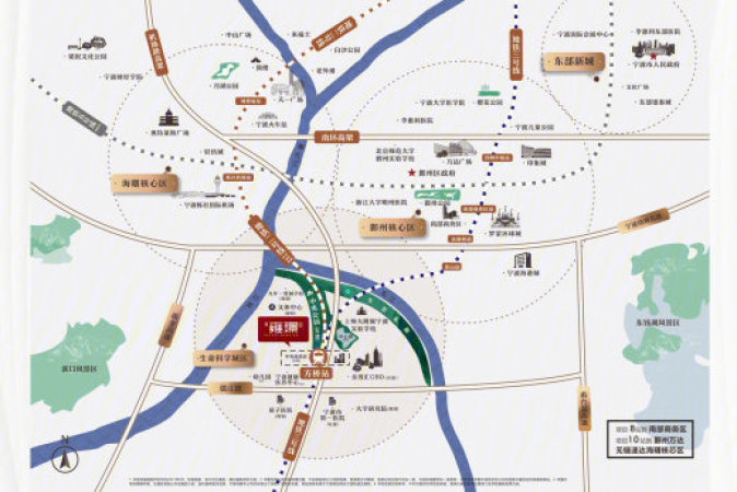 招商君雍璟府交通图