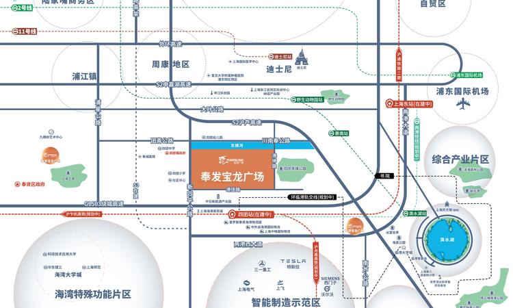 奉发宝龙广场交通图