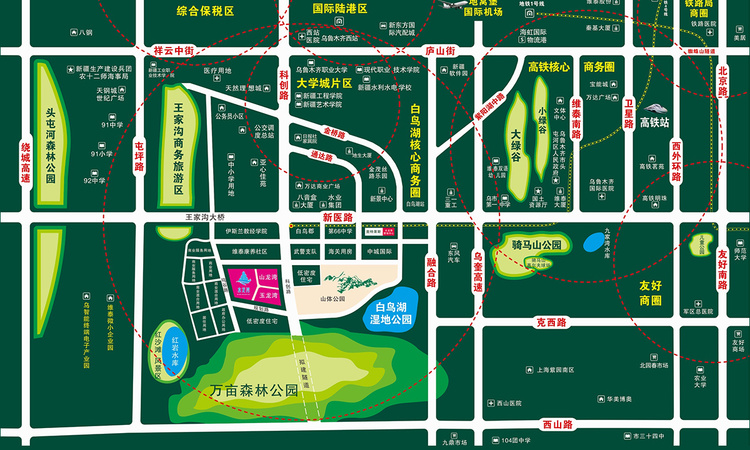 水龙湾交通图