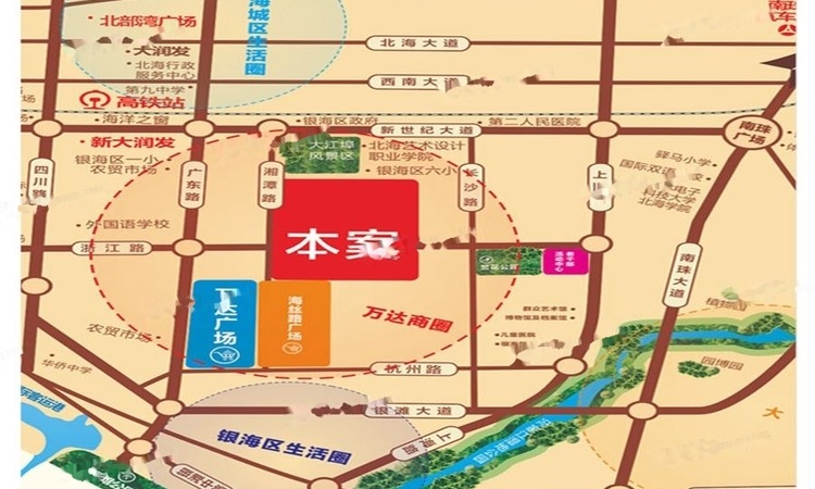 紫薇英伦小镇交通图