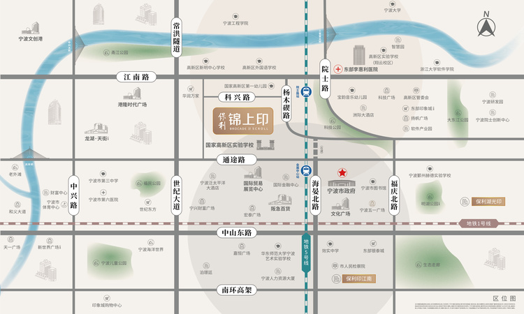 保利·锦上印交通图