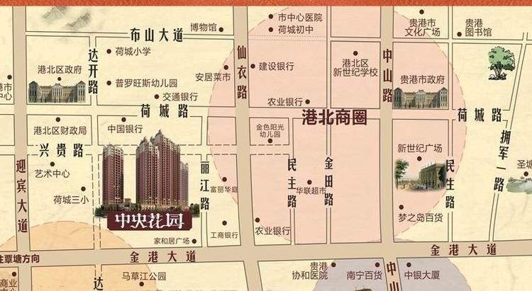 中央花园实景图